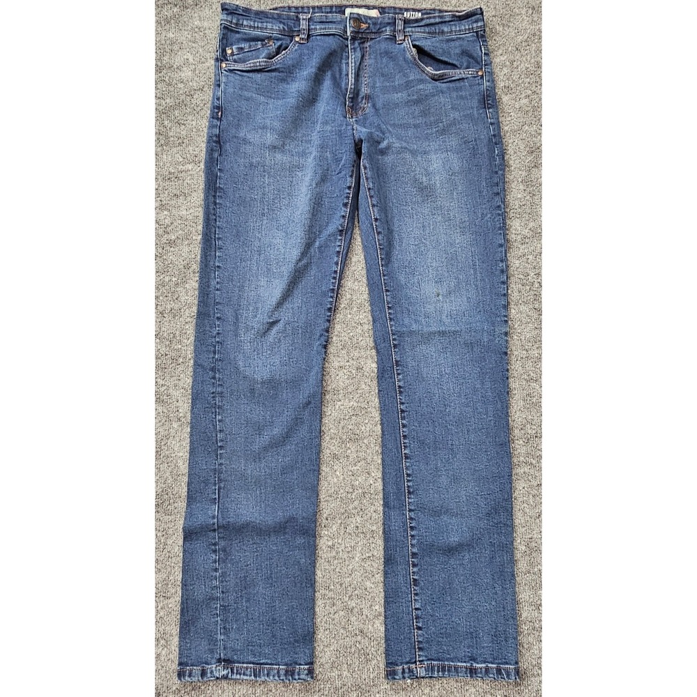 English Laundry Sutton Slim Straight Jeans Men's 36x33 (Tag 38x34) Blue Denim